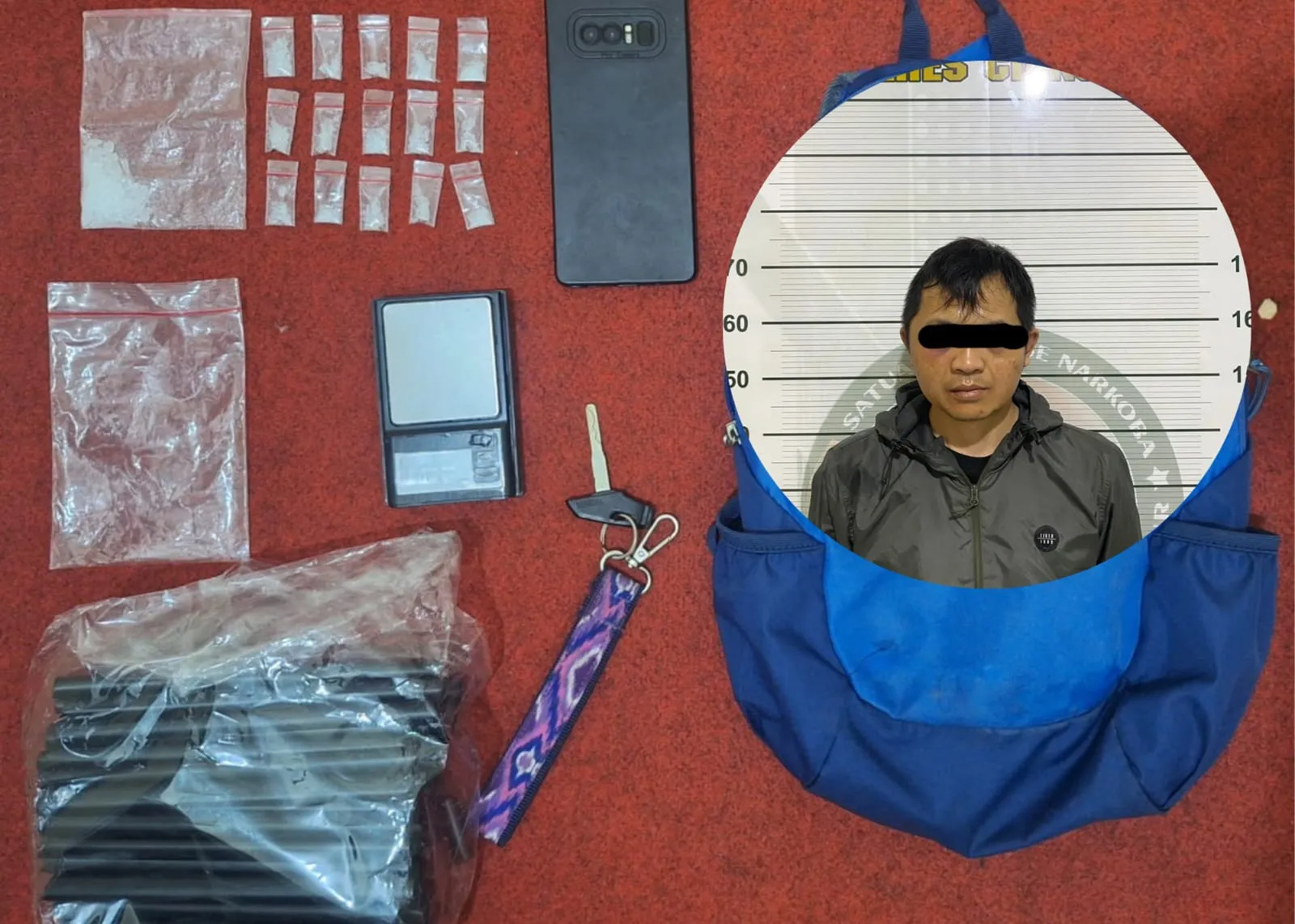 Pelaku Pengedar Sabu di Pacet Cianjur Dibekuk Polisi, Satu Orang Ditetapkan DPO