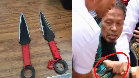 Pelaku Penusukan Wiranto Gunakan Kunai Ala Naruto