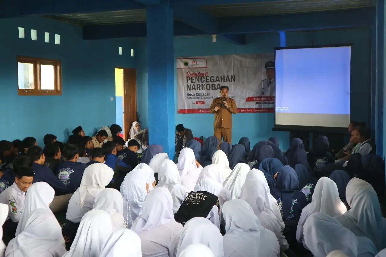 Pemerintah Desa Cimacan Gelar Sosialisasi Pencegahan Penyalahgunaan Narkoba, Wujudkan Generasi Muda Bebas Narkoba