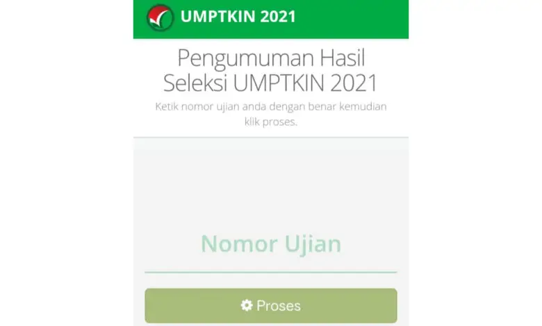 Pengumuman UMPTKIN 2021, Cek Hasilnya di Sini!