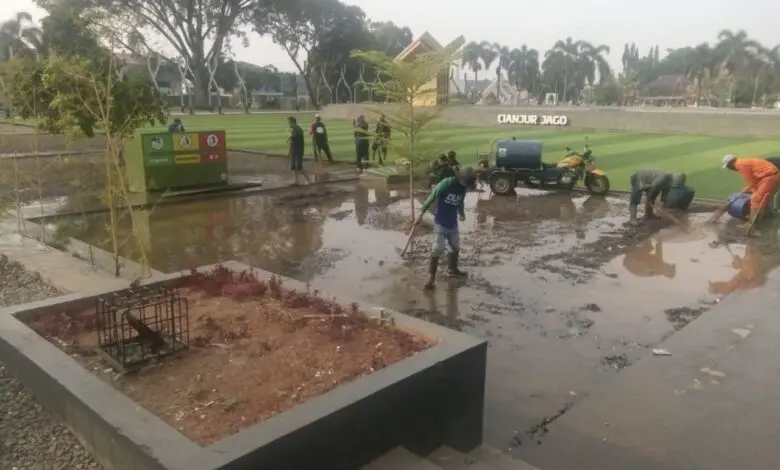 Penjelasan Pemda Soal Banjir di Alun-alun Cianjur