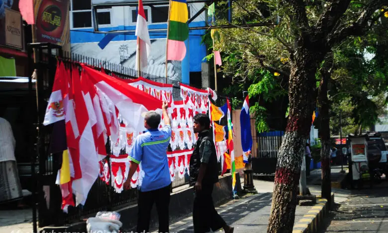 Penjual Aksesoris Kemerdekaan Kehilangan Omzet
