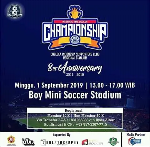 Peringati Hari Jadi, CISC Cianjur Akan Gelar Turnamen Mini Soccer