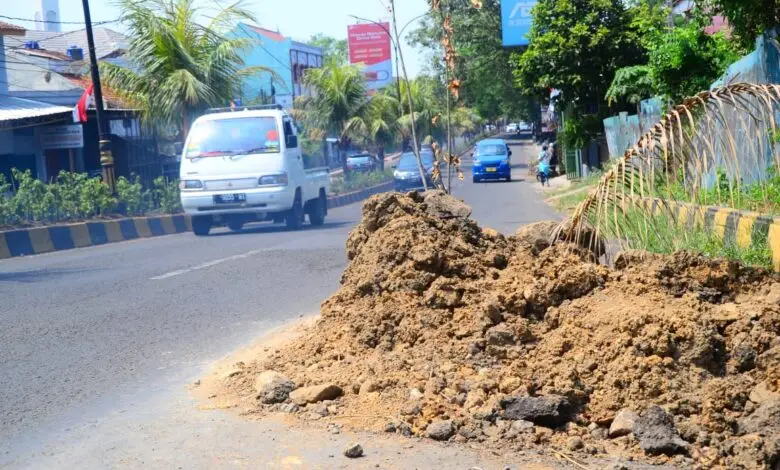 Perumdam Tirta Mukti Akan Tutup Lubang Galian di By Pass Cianjur
