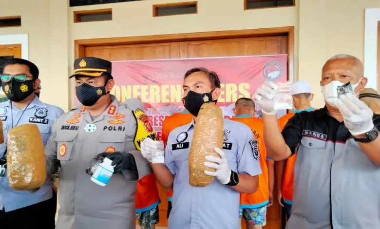 Polisi Amankan 3,5 Kilogram Ganja dari Kos-kosan di Sukaresmi