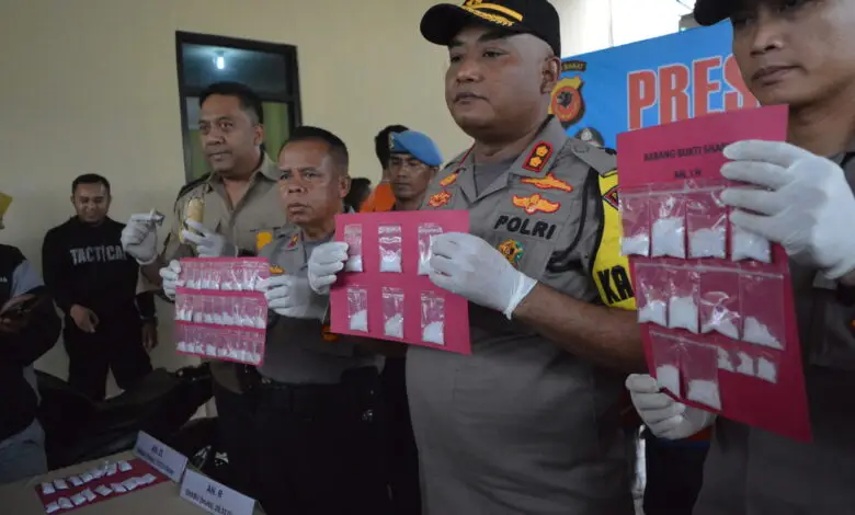 Polisi Tangkap 10 Bandar Narkoba di Cianjur