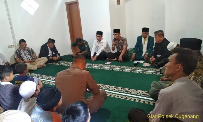 Polsek Cugenang Adakan Pengajian dan Doa Bersama