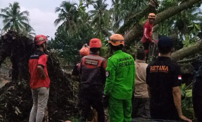 Puting Beliung Sapu Desa Sindangasih Cianjur, Belasan Rumah Rusak