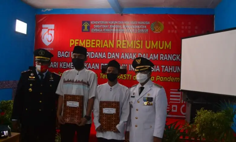 Ratusan Warga Binaan Lapas Cianjur Dapat Remisi
