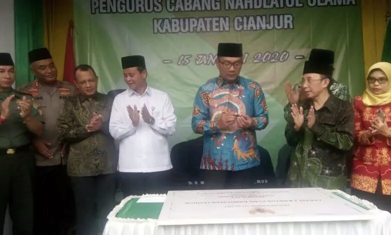 Resmikan Kantor, Ridwan Kamil Apresiasi PCNU Cianjur