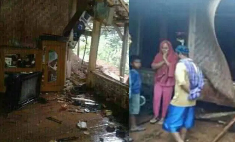 Rumah di Pasirkuda Rusak Tersambar Petir