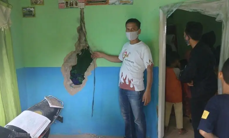 Rumah Milik Warga di Ciranjang Hancur Tersambar Petir
