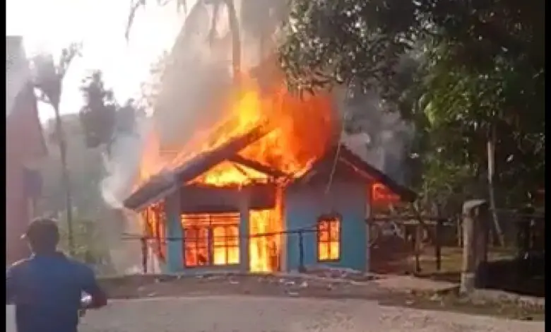 Rumah Panggung di Munjul Cianjur Kebakaran, Ludes jadi Arang
