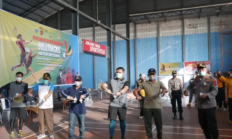 Sambut New Normal, Polres Cianjur Gelar Turnamen Bulutangkis