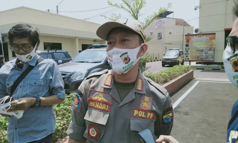 Satpol PP Cianjur Tegur Toko yang Tak Sediakan Tempat Cuci Tangan