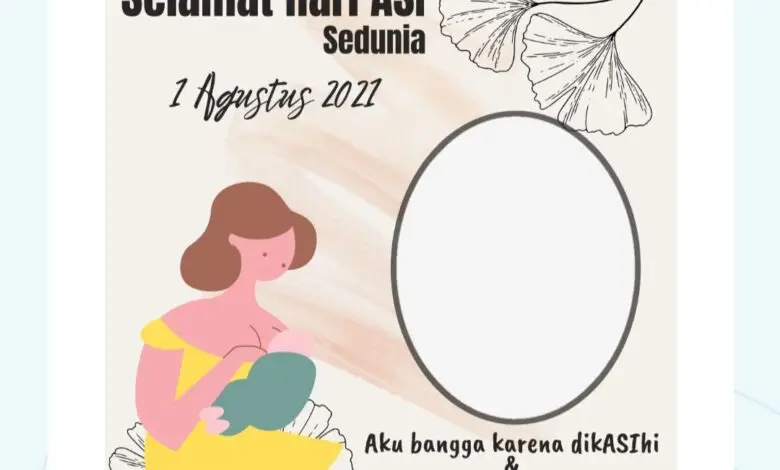 Sejarah dan Bingkai Foto Twibbonize Hari ASI Sedunia 1 Agustus