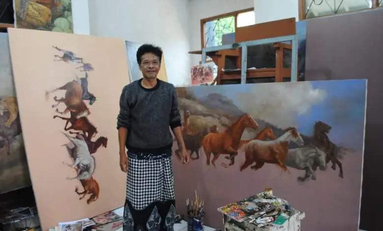 Semangat Pelukis di Cipanas yang Tetap Konsisten Berkarya meski Diterpa Pandemi