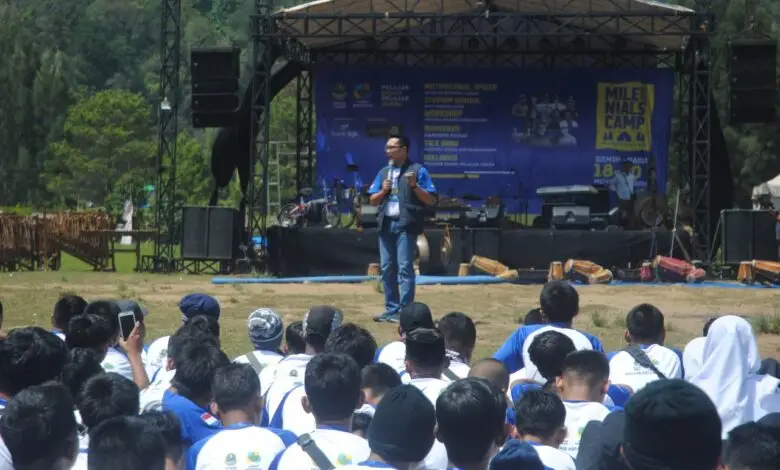 Simak! Pesan Ridwan Kamil di Kegiatan Milenial Camp Cianjur