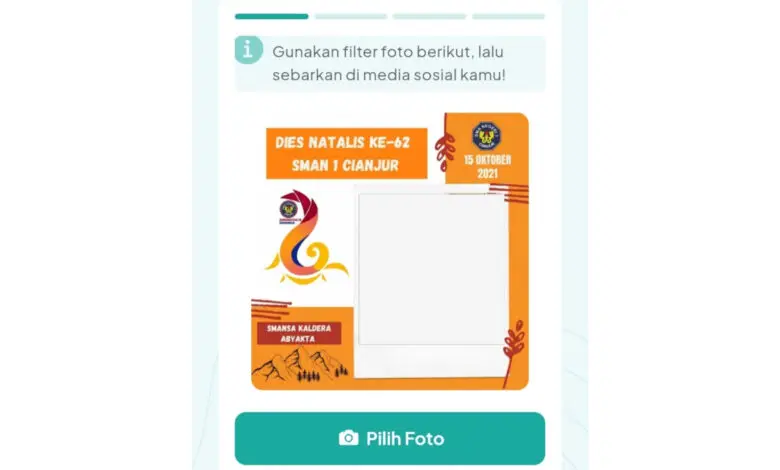 Smansa Nih Bos! Bingkai Foto Twibbon Dies Natalies ke-62 SMAN 1 Cianjur