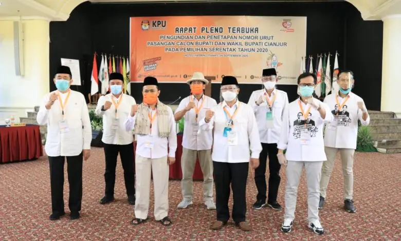 Sudah Dapat Nomor Urut, Empat Paslon Siap Bertarung di Pilkada Cianjur 2020
