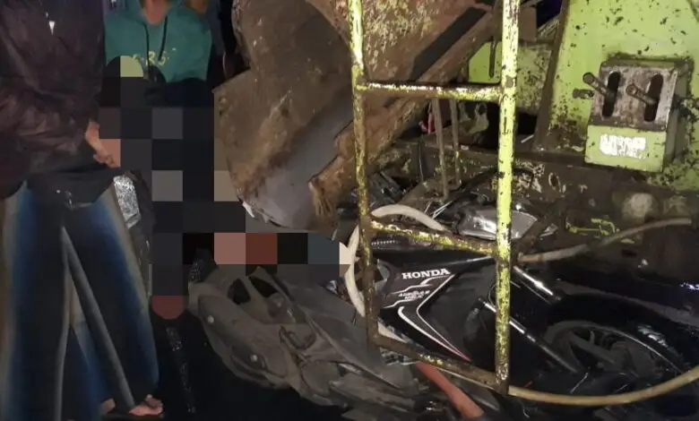 Tabrak Pantat Truk Molen di Cugenang, Seorang Pemotor Luka-luka