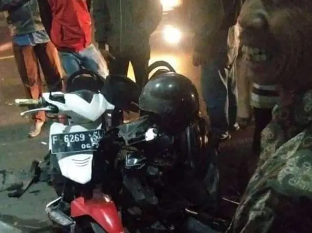 Tabrakan Motor di Ciranjang, Tiga Orang Luka-luka