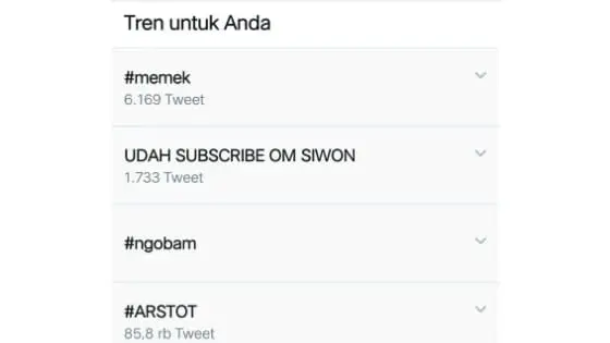 Tagar Memek Trending di Twitter