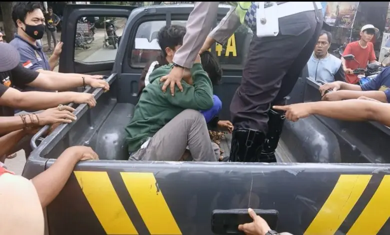 Tawuran Antar Pelajar Memanas di Ciranjang, Dua Orang Diamankan