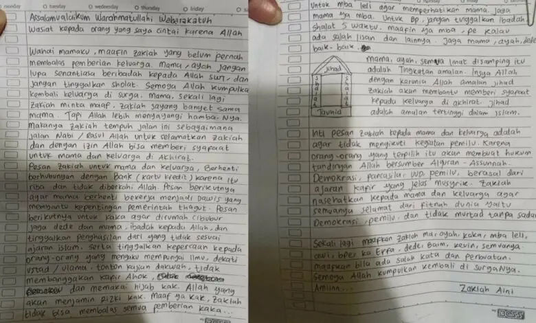 Terduga Teroris Penyerang Mabes Polri Tinggalkan Surat Wasiat, Ini Isinya