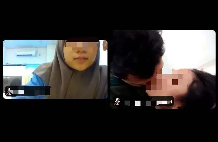 Terlalu! Mahasiswi UIN Suska Mesum saat Zoom Meeting