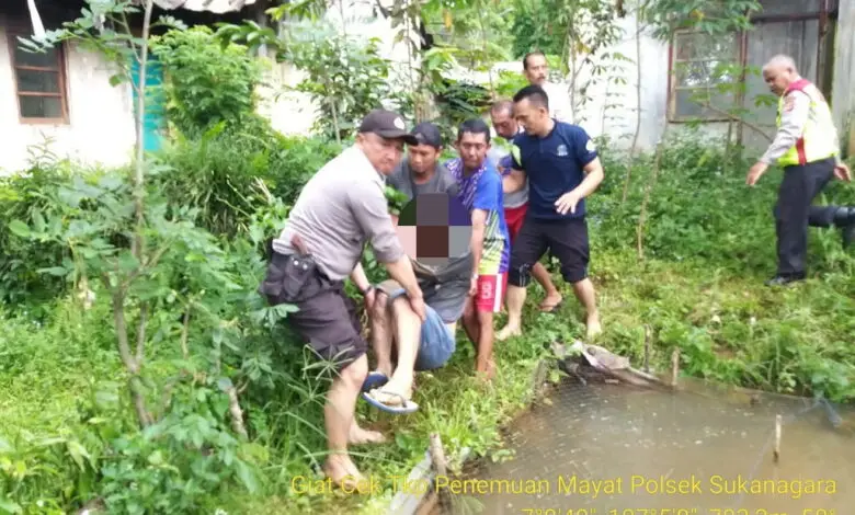 Terpeleset, Pria di Sukanagara Tewas di Kolam Ikan
