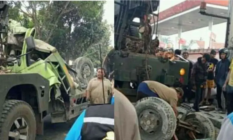 Tiga Kendaraan Kecalakaan di Gekbrong, Satu Orang Tewas