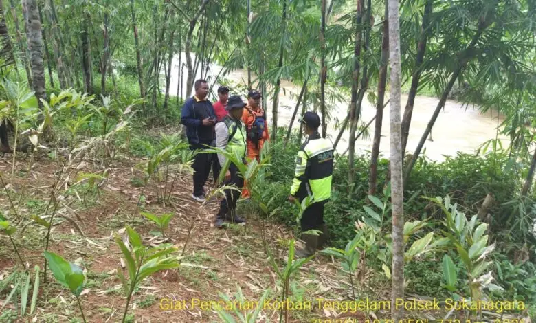 Tim Gabungan Cari Balita di Sukanagara yang Diduga Jatuh ke Sungai