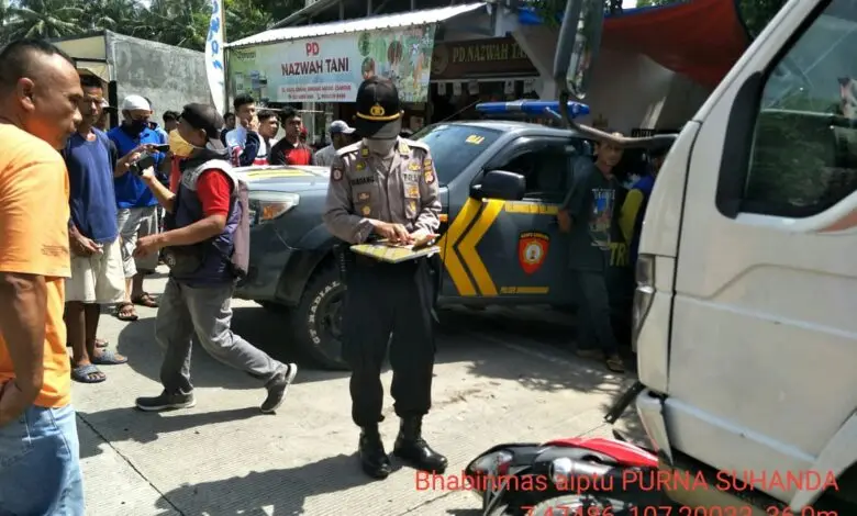 Truk Boks Tabrak Motor, Ini Kronologis Kecelakaan di Sindangbarang