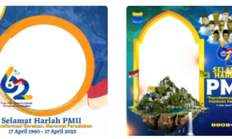 Twibbon Harlah PMII 2022, Rayakan dengan Desain Unik