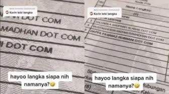 Unik! Pasutri di Gresik Namai Tiga Anaknya Dot Com hingga jadi Viral di TikTok — Cianjur Update