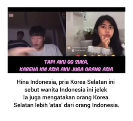 Viral Pria Korea Selatan Hina Wanita Indonesia, Langsung Hapus Akun Instagram