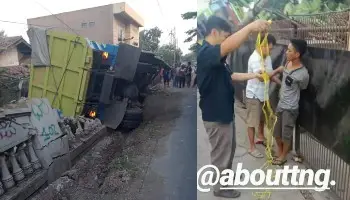 Viral Sopir Truk Tanah Dipukul dan Diikat Usai Kecelakaan