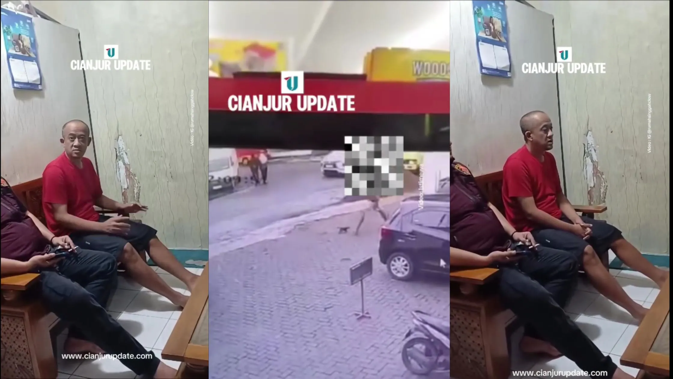 Waduh! Pelaku Tendang Kucing di Cianjur Diduga Juru Parkir Minimarket
