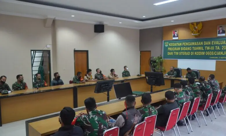 Wasev Bidang Tahwil Kunjungi Kodim 0608/Cianjur