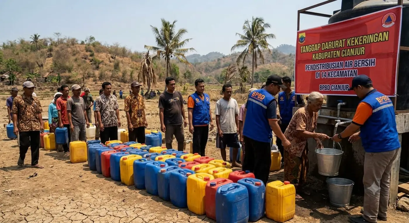 14 Kecamatan Dilanda Krisis Air, Cianjur Tetapkan Status Tanggap Darurat Kekeringan