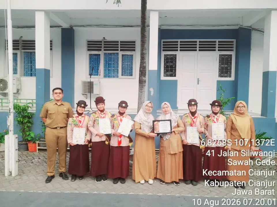 Prestasi Pramuka Garuda di SMKN 1 Cianjur, Lima Siswa Dikukuhkan