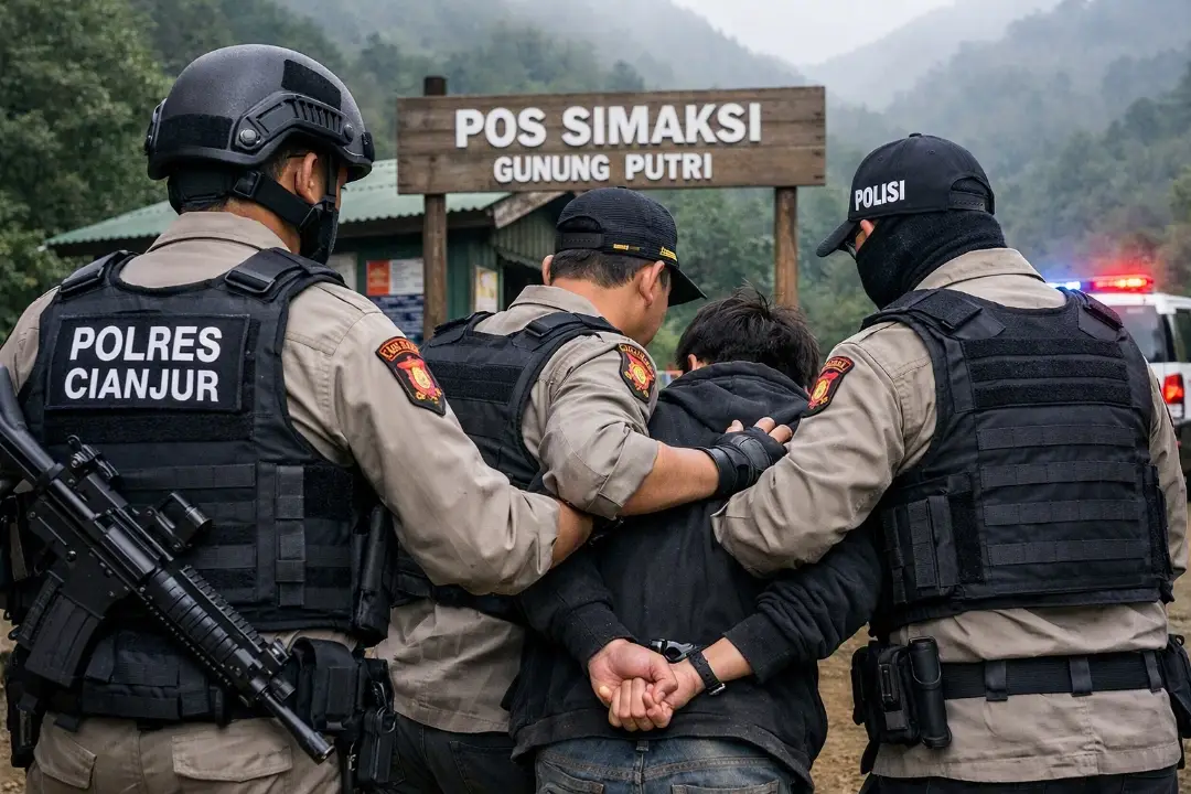 Polisi Tangkap Satu Pelaku Dugaan Penganiayaan Petugas TNGGP, Empat Masih Diburu