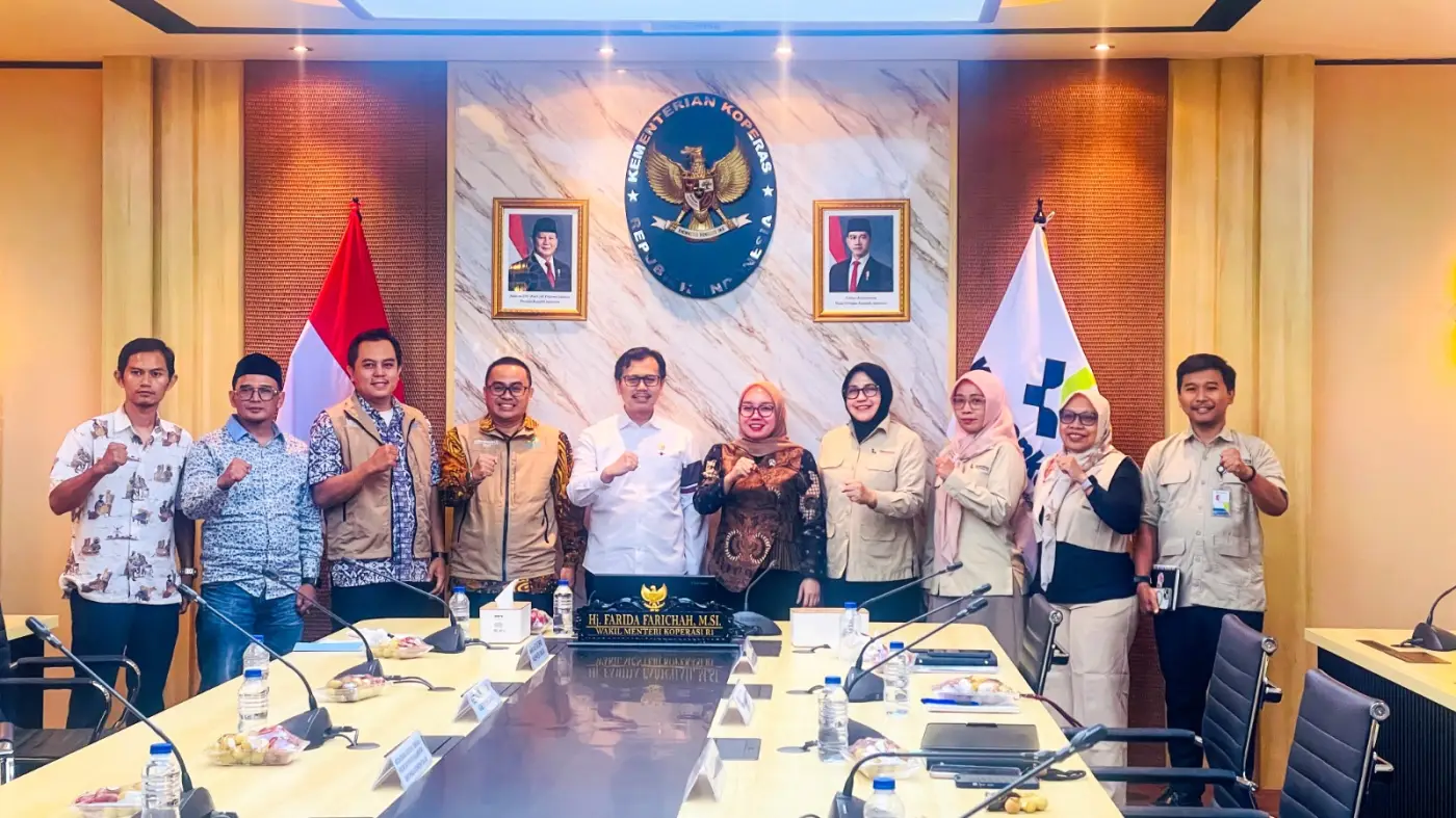 DEKOPINDA Cianjur Audiensi dengan Wamenkop RI, Dorong Penguatan Regulasi dan Kolaborasi Koperasi