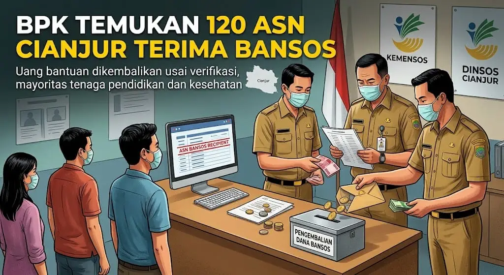 BPK Temukan 120 ASN di Cianjur Terdaftar Jadi KPM, Uang Bantuan Bakal Dikembalikan