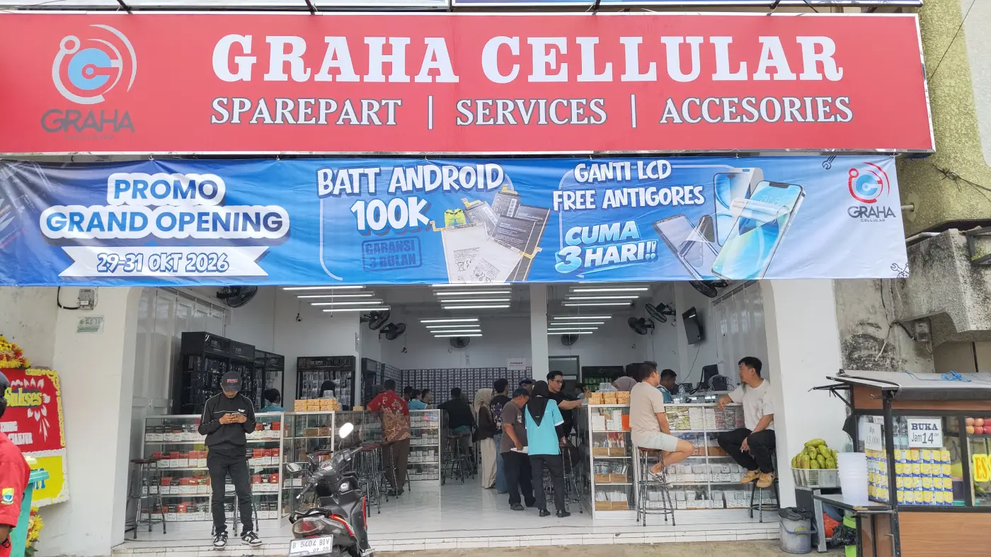 Graha Cellular Hadir di Cianjur, Tawarkan Sparepart Lengkap dan Servis Transparan