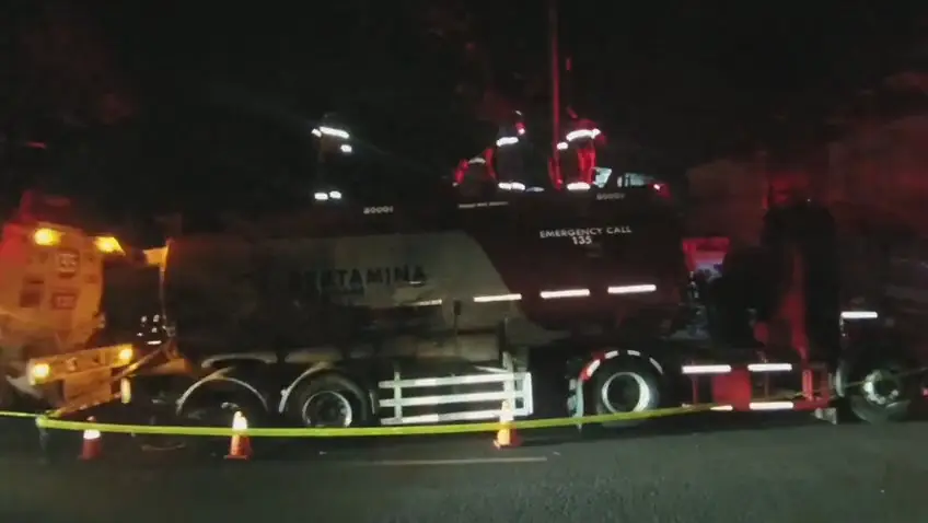 Truk Tangki Pertamina Terbakar di Cianjur, Proses Pemindahan 24 Ribu Liter Pertalite Berlangsung