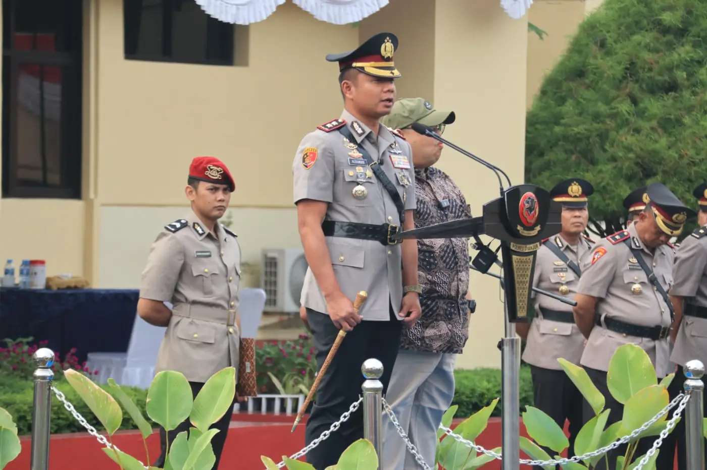 Hari Juang Polri: 67 Polisi Cianjur Kibarkan Merah Putih Sehari Sebelum Proklamasi
