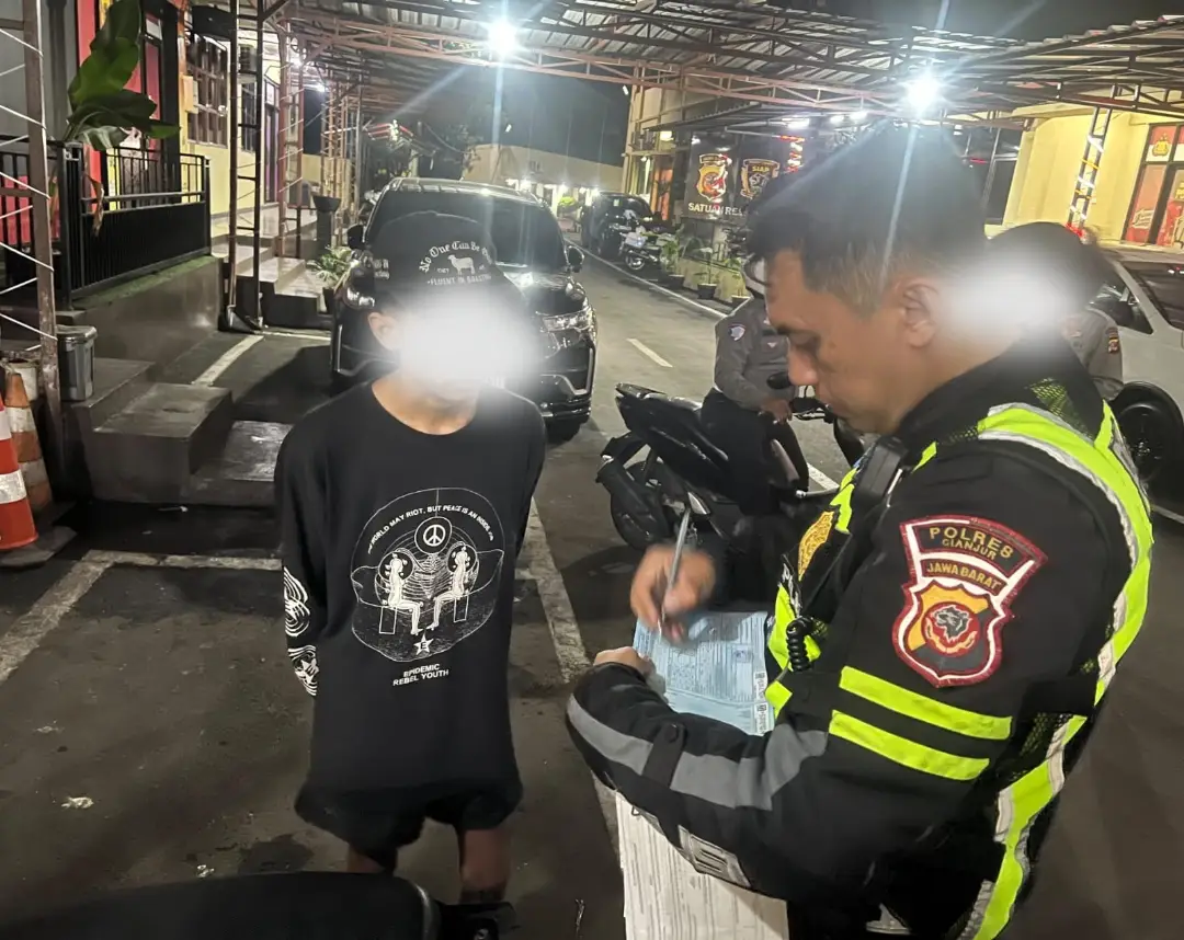 Polres Cianjur Amankan 4 Pemuda Diduga Hendak Balap Liar di Jalan Baru Cianjur-Jonggol