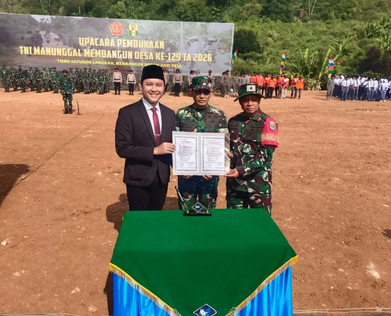Kodim 0608 dan Pemkab Cianjur Mulai TMMD ke-129 di Desa Mekarmukti, Akselerasi Infrastruktur Daerah Tertinggal
